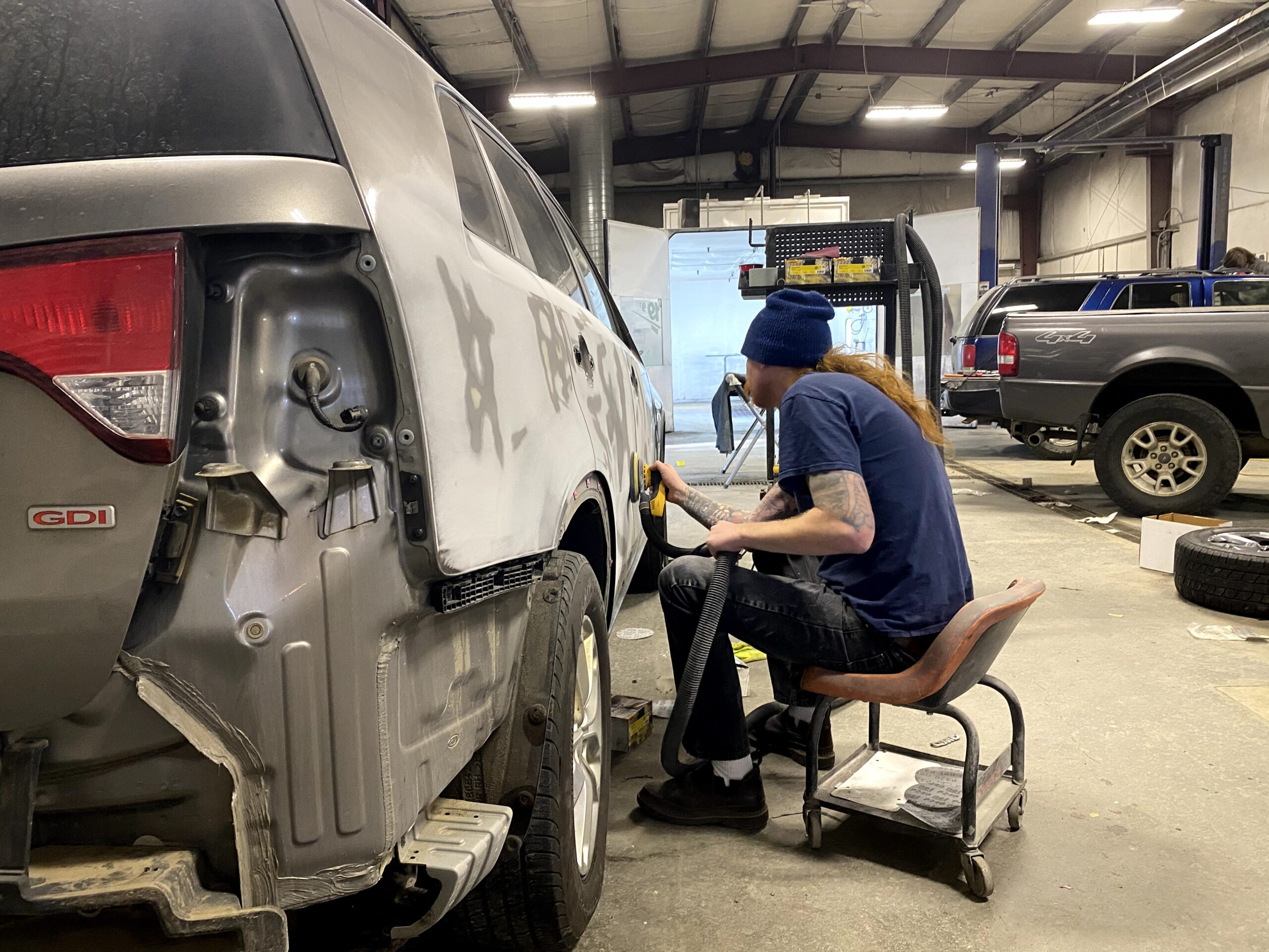 Space for Auto Body Damage at serviced Here for All Of their Autobody Needs Pullman's Auto Body Super Center Tow Truck Service for Auto Body Repair